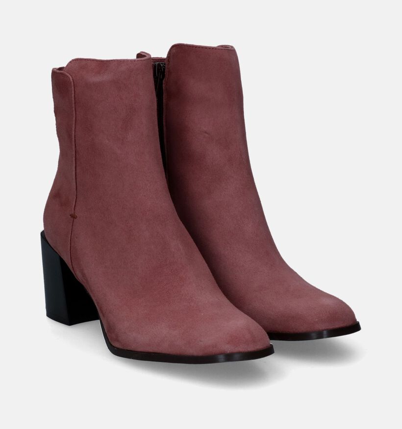 Signatur Bottines à talons en Rose foncé pour femmes (314676)