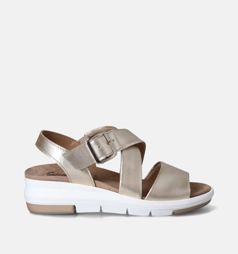Solemade Maira Sandales pour semelles orthopédiques en Or pour femmes (355729) - pour semelles orthopédiques
