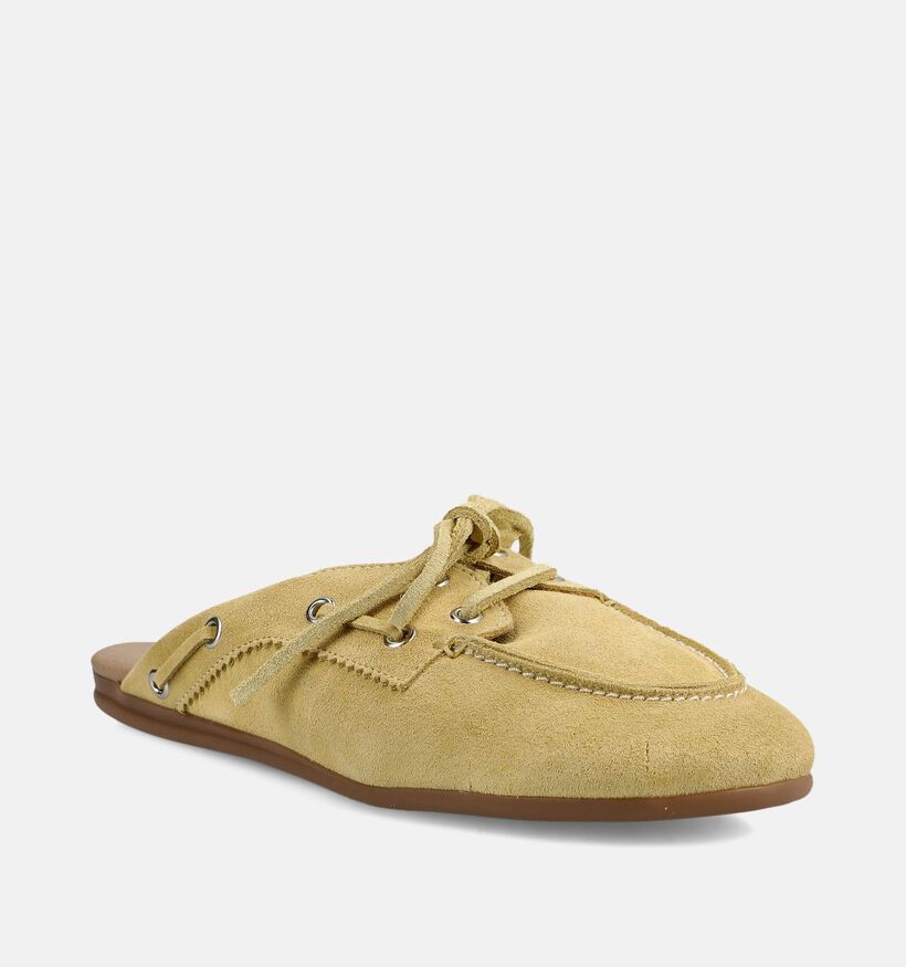 Shoecolate Gele Slippers voor dames (384044)