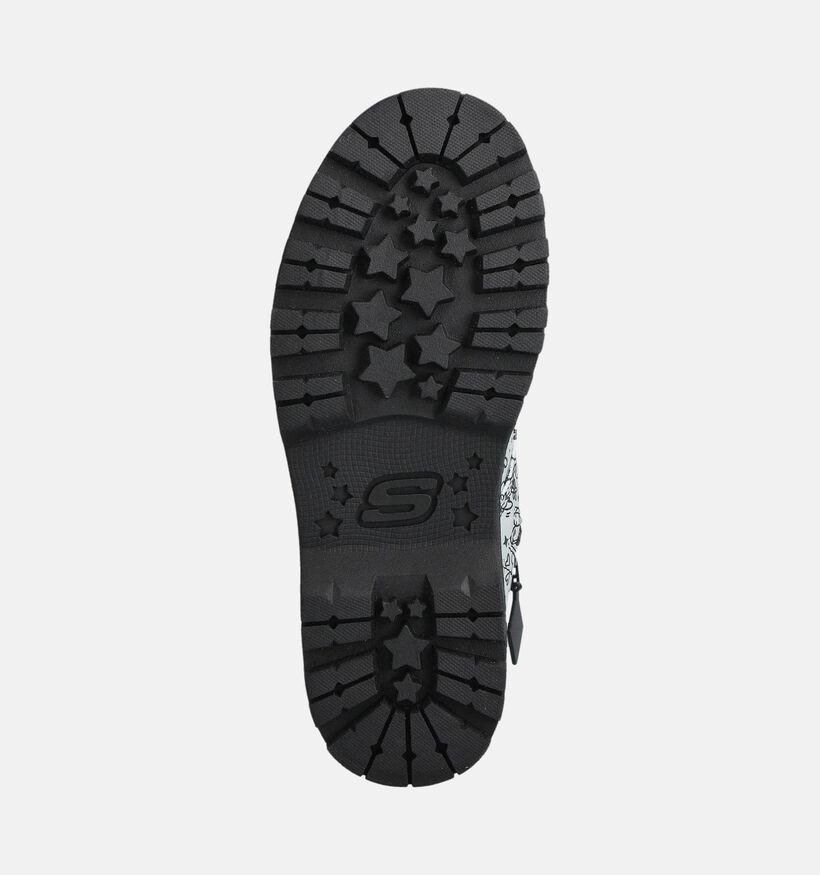 Skechers Gravlen Hi Doodle Down Boots à lacets en Blanc pour filles, garçons (360930)