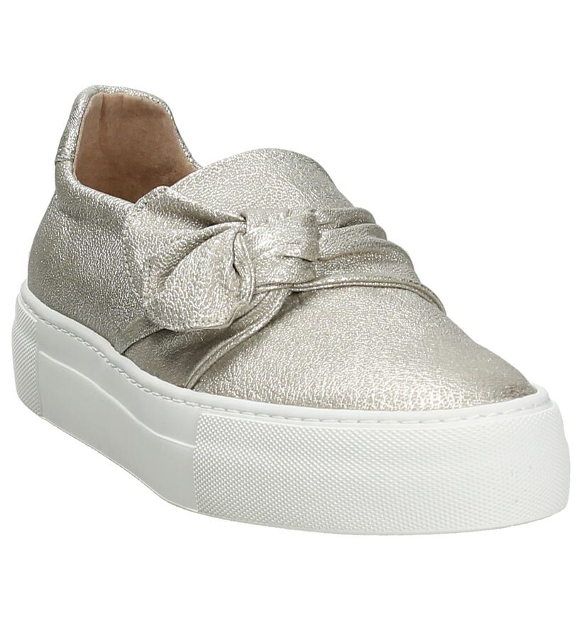 Softwaves Gouden Instappers met Strik, , pdp