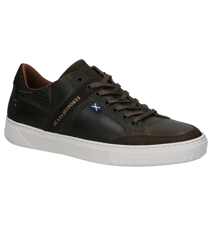 Scapa Cognac Sneakers in leer (298192)