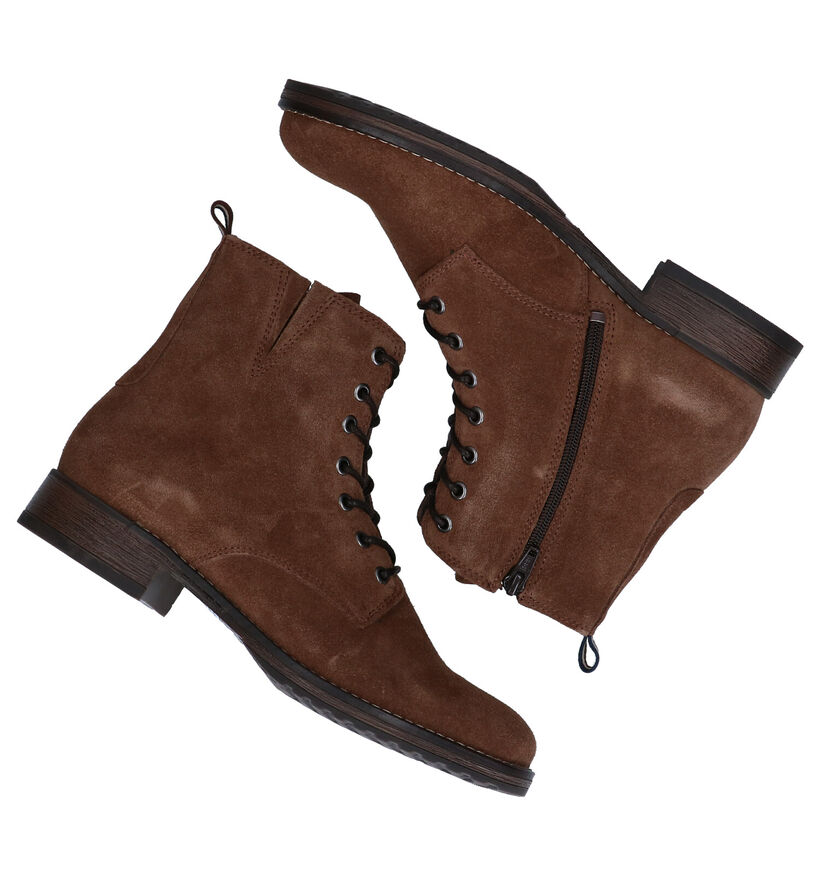 Hush Puppies Galmo Bottillons en Brun en daim (292706)