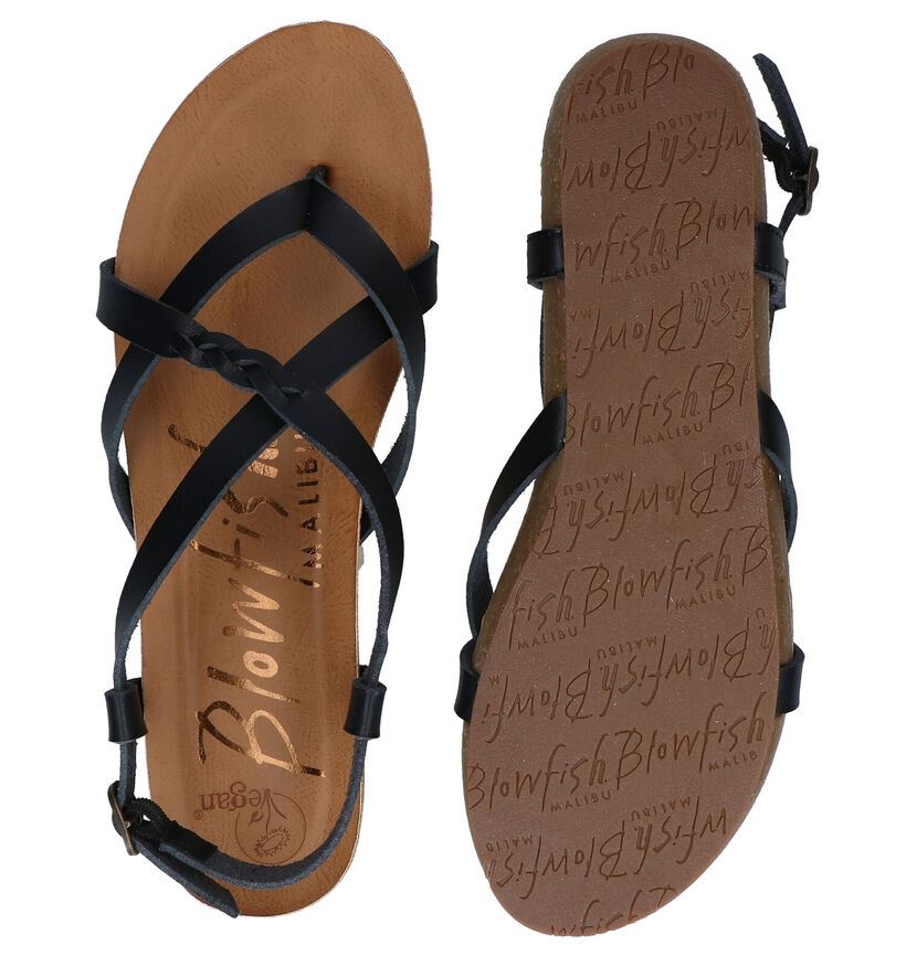 Blowfish Malibu Granola Vegan Zwarte Sandalen in kunstleer (288916)