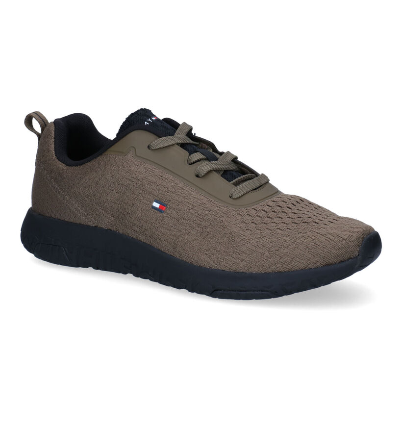 Tommy Hilfiger Lightweight Baskets en Kaki pour hommes (300701) - pour semelles orthopédiques