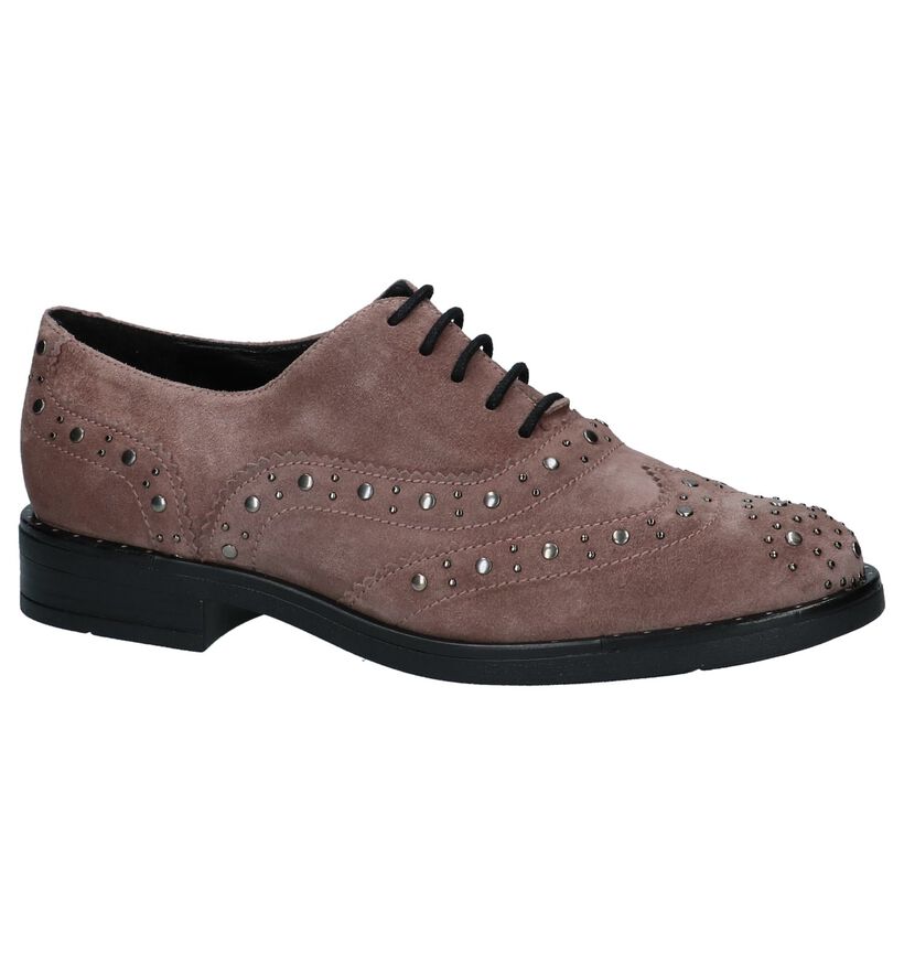 Gadea Chaussures à lacets en Rose foncé en daim (232085)