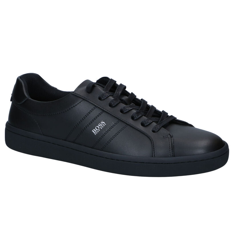 Hugo Boss Ribeira Chaussures à lacets en Noir en cuir (296447)