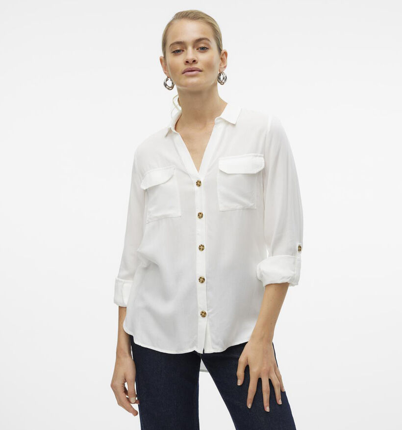 Vero Moda Bumpy Wit Hemd voor dames (352127)