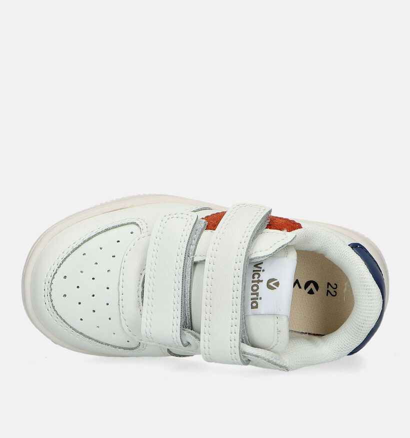 Victoria Witte Velcroschoenen voor jongens (347121)