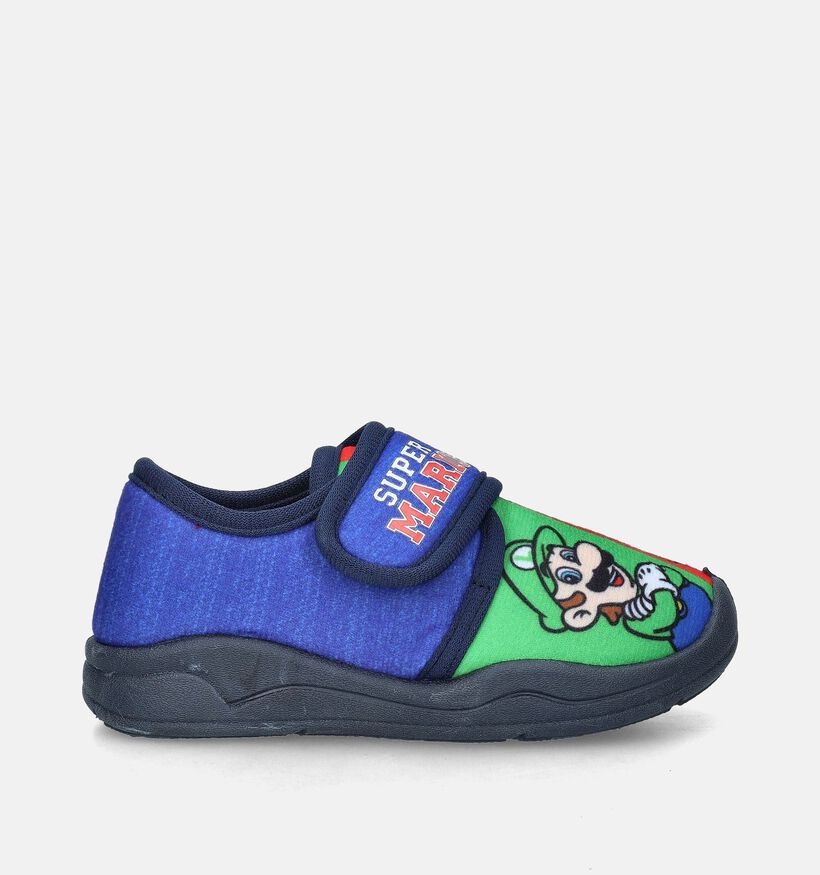 Super Mario Blauwe Pantoffels voor jongens (347219)