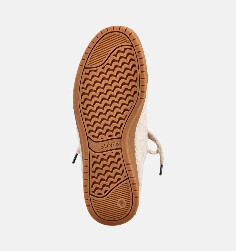 Sun68 California Sabot Teddy Ecru Slippers voor dames (379723) - geschikt voor steunzolen
