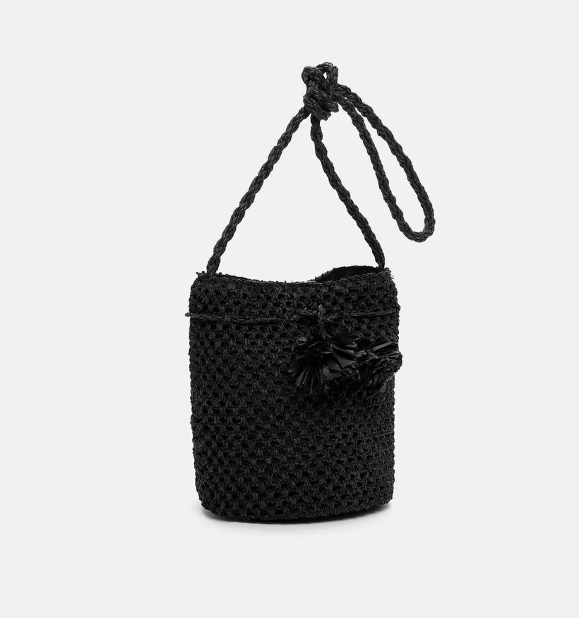 Tamaris Kassandra Zwarte Gehaakte Bucket Bag voor dames (371377)