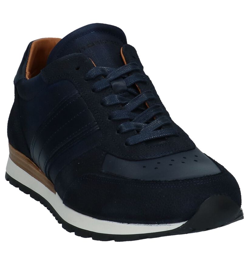 Donker Blauwe Casual Veterschoenen Tommy Hilfiger in leer (225231)