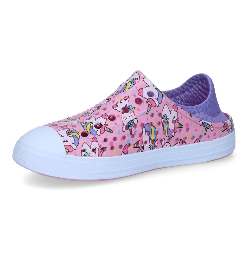 Skechers Foamies - Guzman Steps Sandales en Rose pour filles (307235)