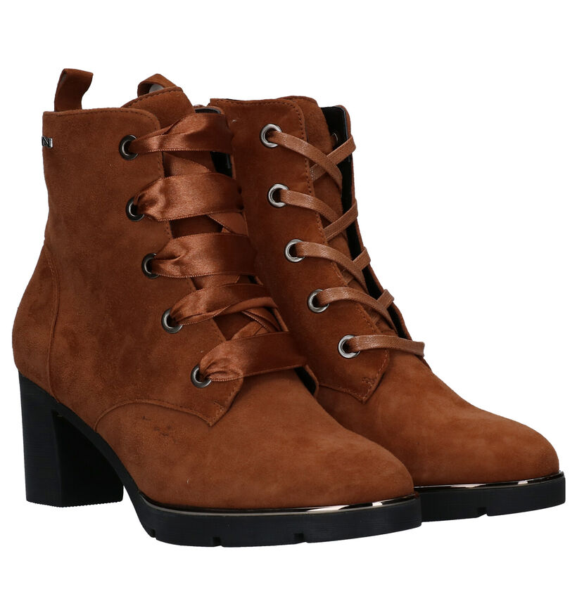 Nathan-Baume Cognac Enkellaarzen in daim (283262)