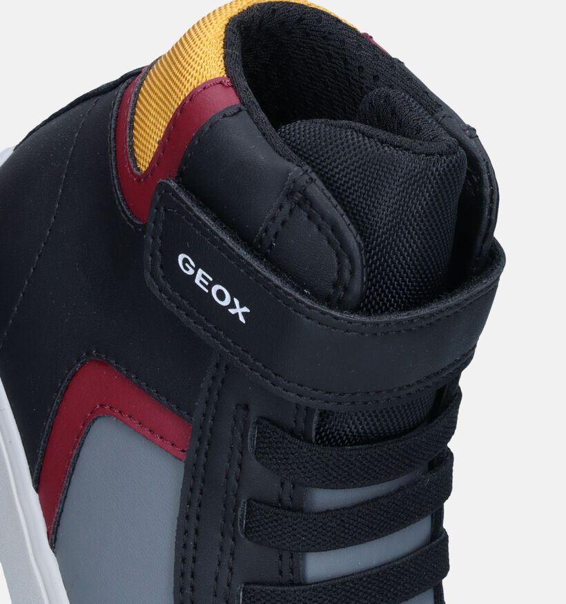 Geox Gisli Chaussures hautes en Noir pour gar&ccedil;ons (345946) - pour semelles orthop&eacute;diques