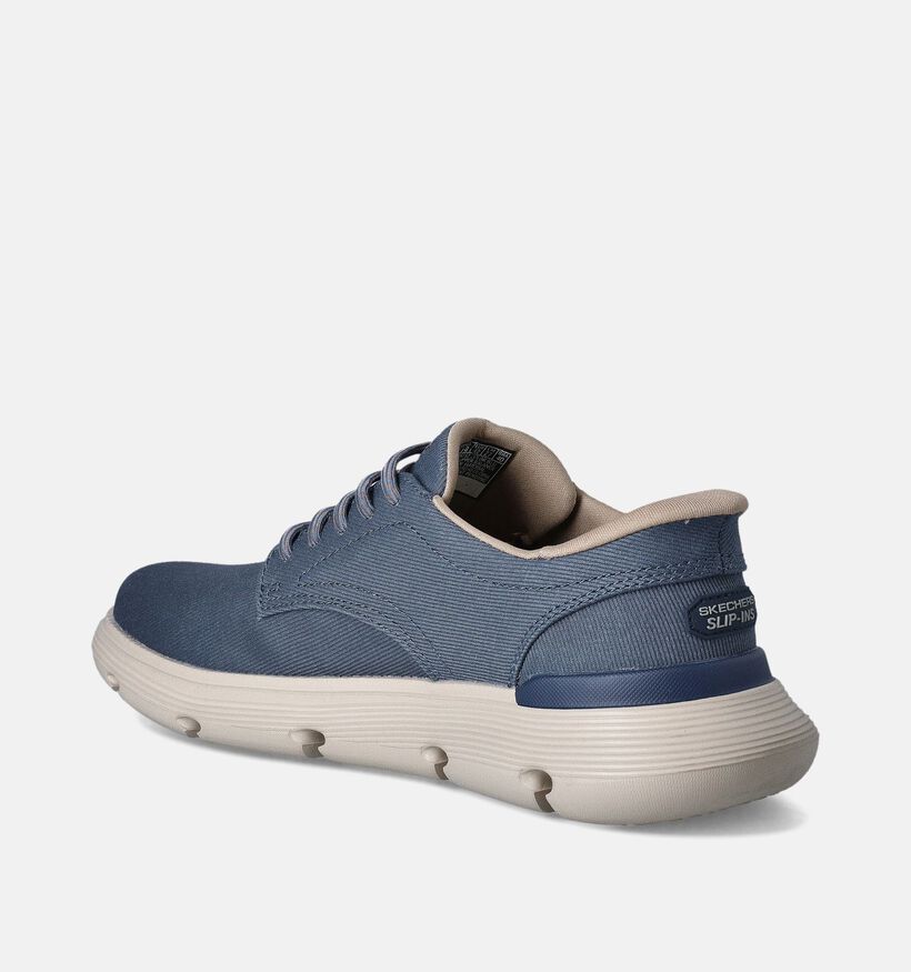 Skechers Garza Clive Blauwe Slip-ins voor heren (351870)