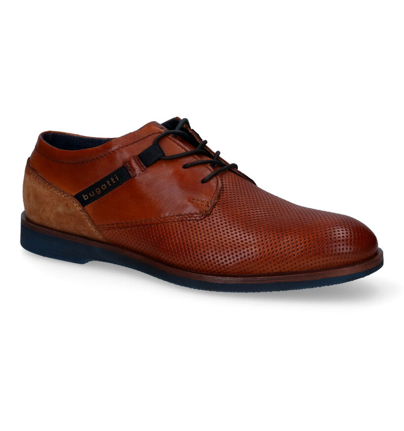 Bugatti Melchior Chaussures habillées en Cognac pour hommes (311557)