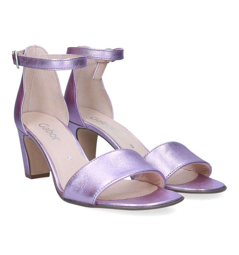 Gabor Gouden Sandalen met gesloten hak voor dames (329031)