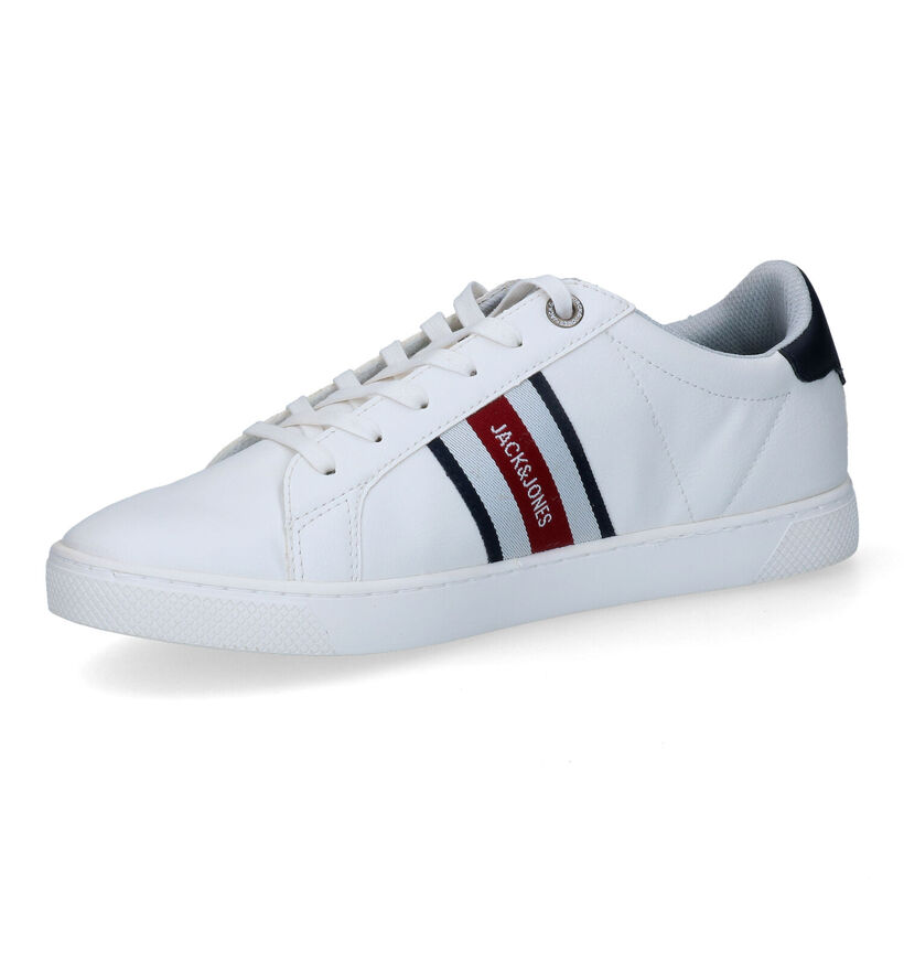 Jack & Jones Trent Tape Chaussures &agrave; lacets en Blanc en simili cuir (305179)