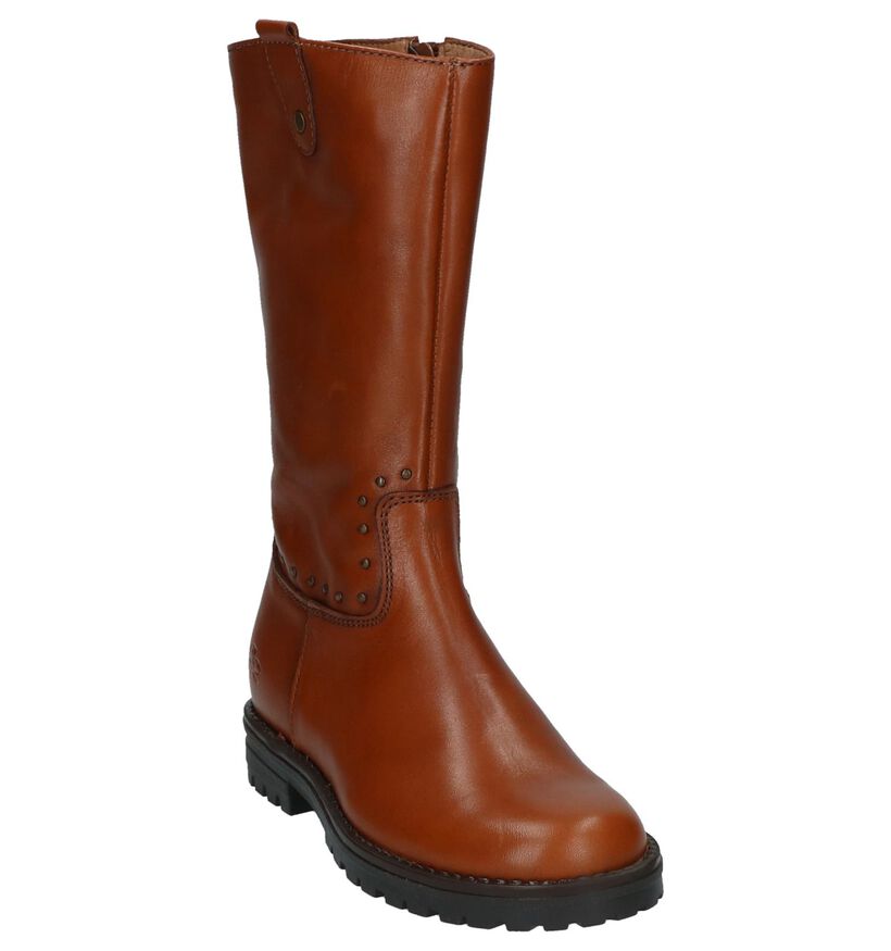 FR by Romagnoli Bottes hautes en Cognac en cuir (223439)