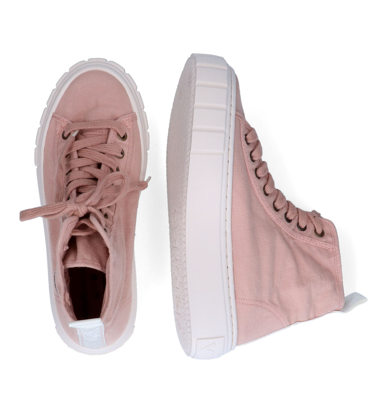 Roze hoge sales sneakers dames