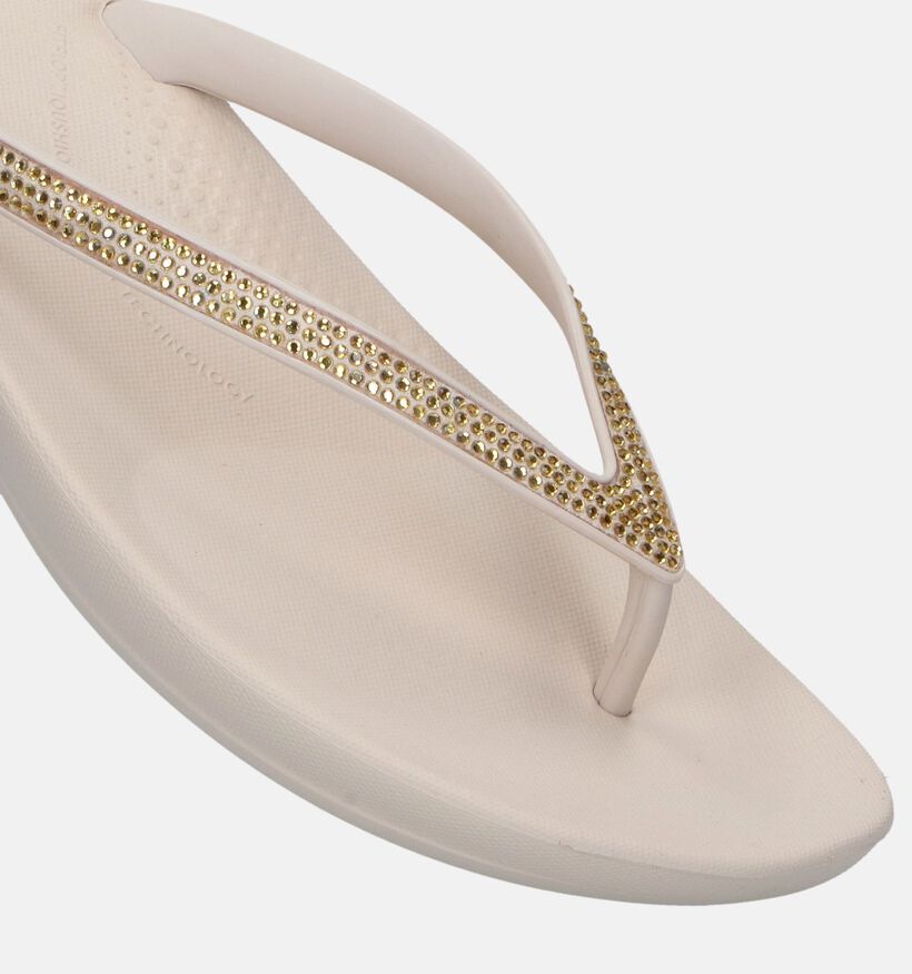 Fitflop Iqushion Sparkle Zwarte Teenslippers voor dames (368675)