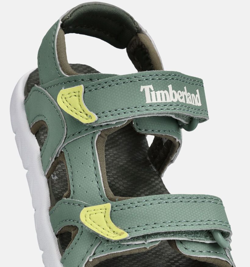 Timberland Perkins Row Backstrap Sandales en Vert pour gar&ccedil;ons (368732)