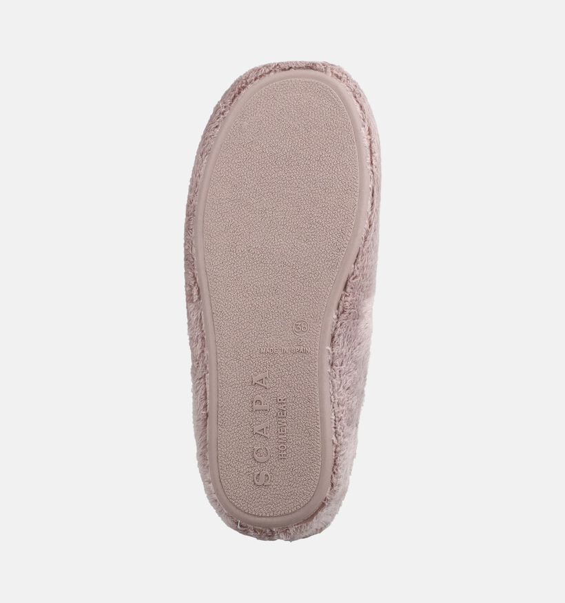 Scapa Taupe Open Pantoffels voor dames (380859) - geschikt voor steunzolen
