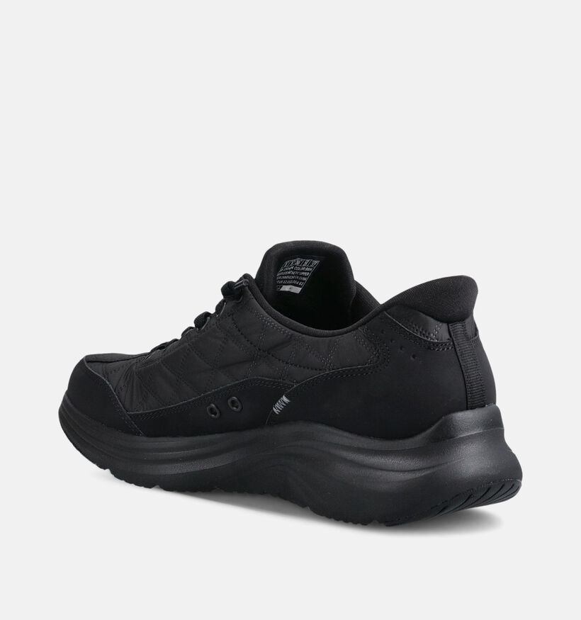 Skechers Contour Foam Baskets Slip-in en Noir pour femmes (368709) - pour semelles orthop&eacute;diques