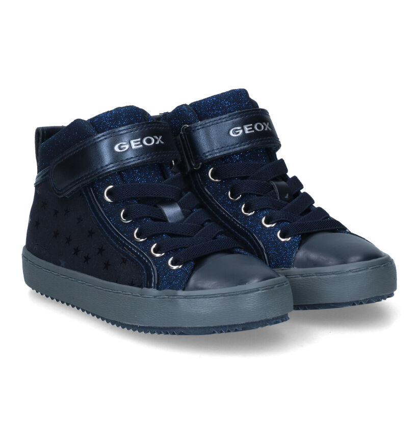 Geox Kalispera Taupe Hoge Sneakers voor meisjes (312541) - geschikt voor steunzolen