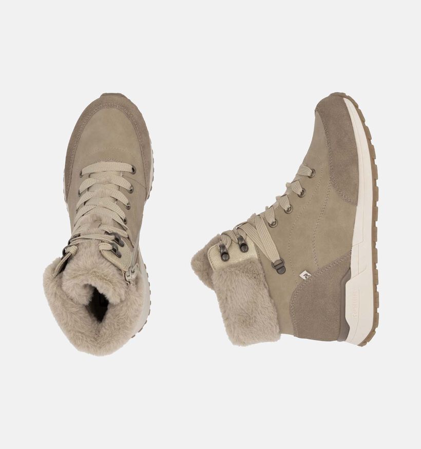 Rieker R-Evolution Baskets montantes en Beige pour femmes (347456) - pour semelles orthopédiques