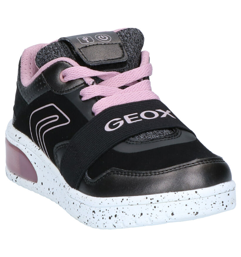 Geox Zwarte Sneakers in kunstleer (254483)