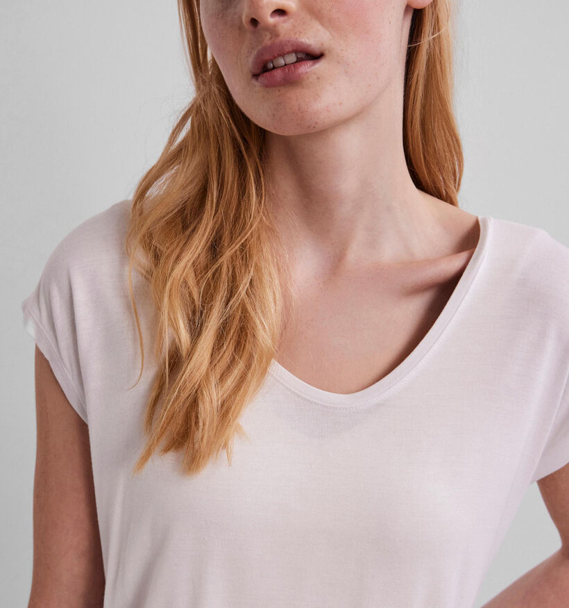 Pieces Billo Tee Solid Witte T-shirt voor dames (337705)