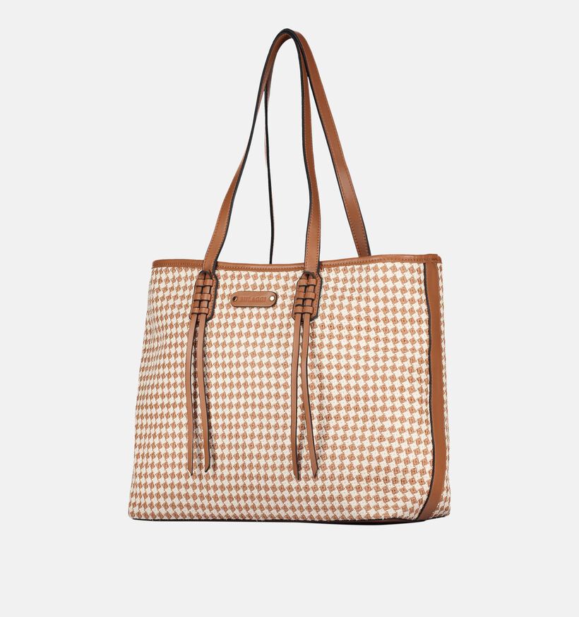 Bulaggi Sapphire Cognac Shopper tas met rits voor dames (356186)