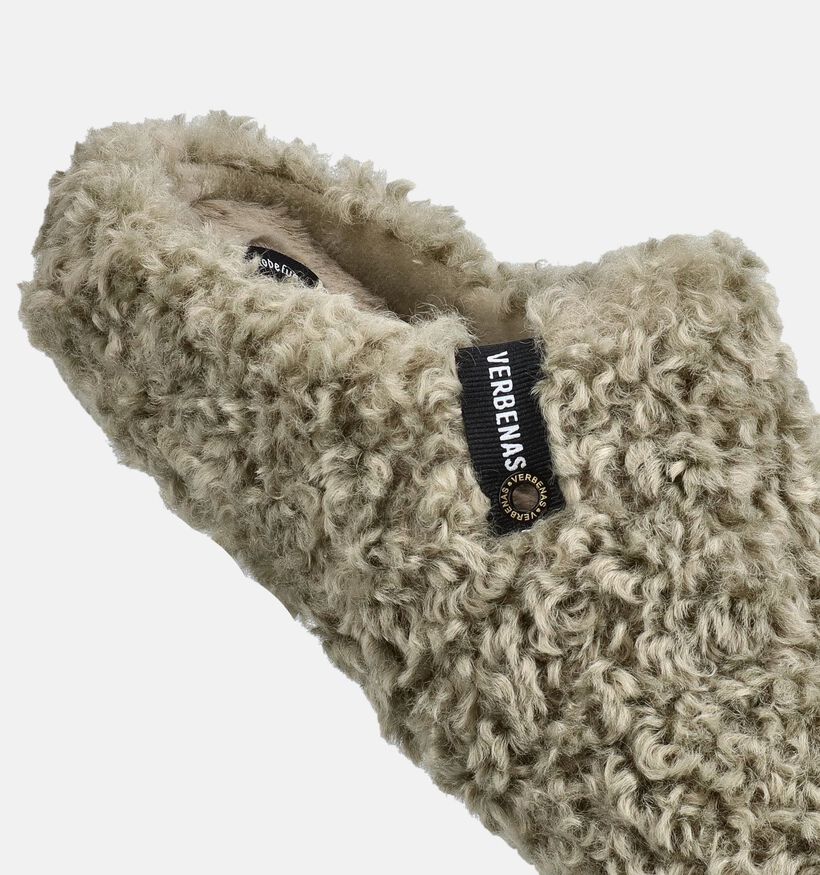 Verbenas York Curly Groene Open Pantoffels voor dames (380876)