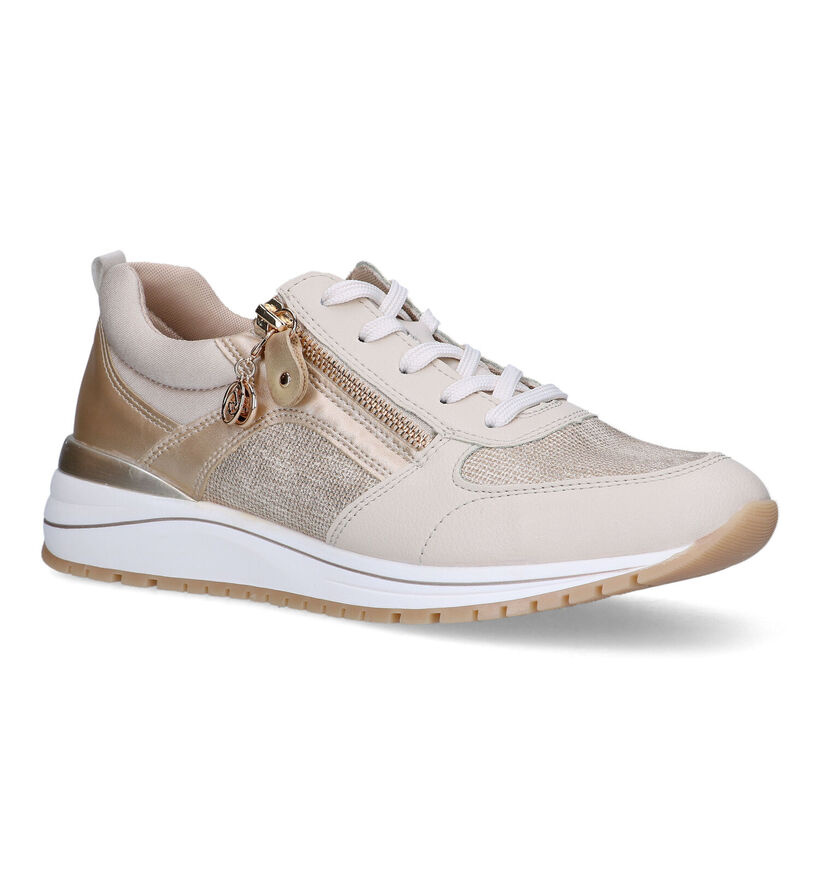 Remonte Beige Sneakers voor dames (320249) - geschikt voor steunzolen