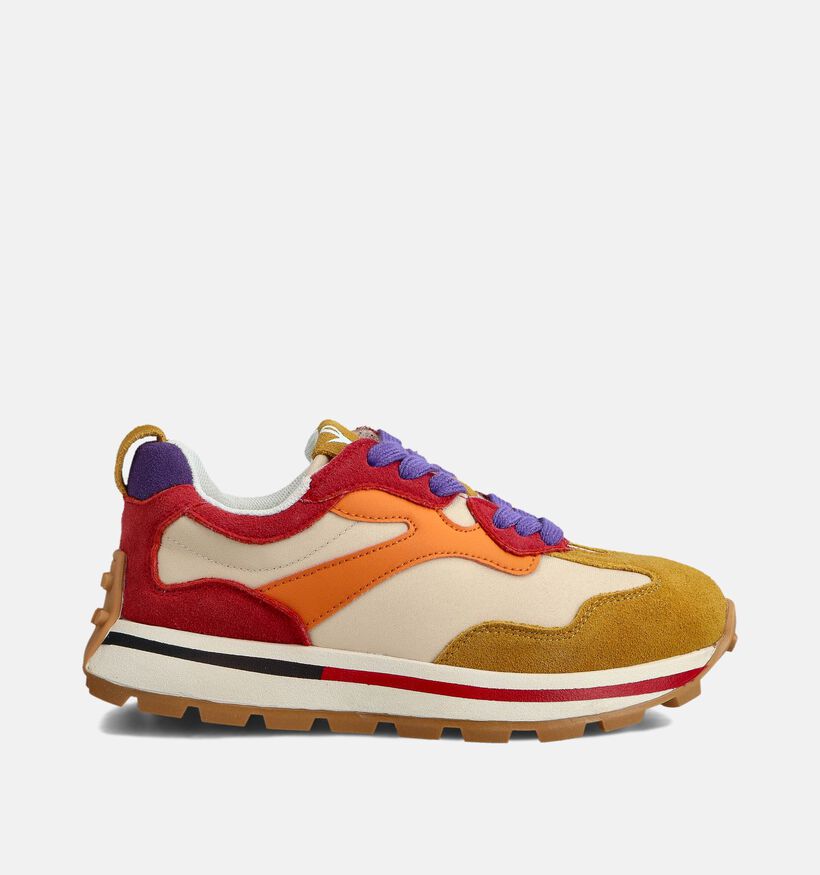 Milo & Mila Baskets basses en Marron pour filles (363495) - pour semelles orthopédiques