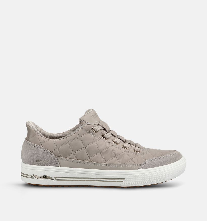 Skechers Arch Fit Arcade Cuddle Steps Baskets en Taupe pour femmes (375612)