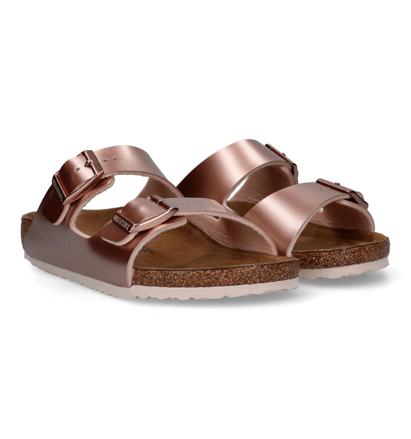 Birkenstock Arizona Rose gold Slippers in kunstleer (322591)