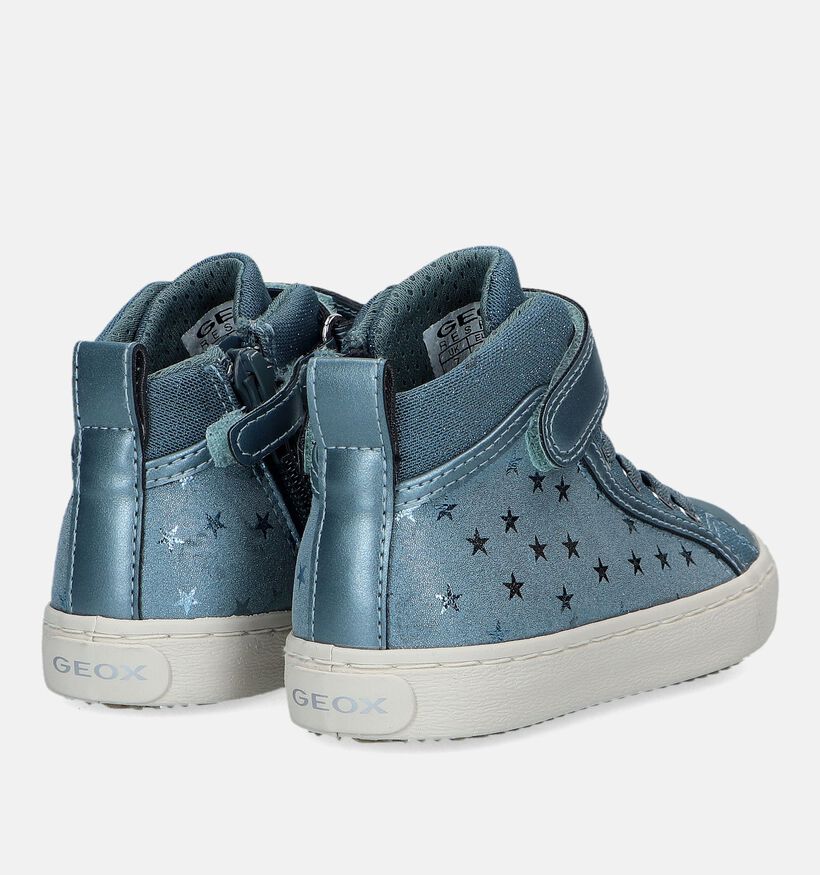 Geox Kalispera Baskets montantes en Bleu pour filles (330135) - pour semelles orthopédiques