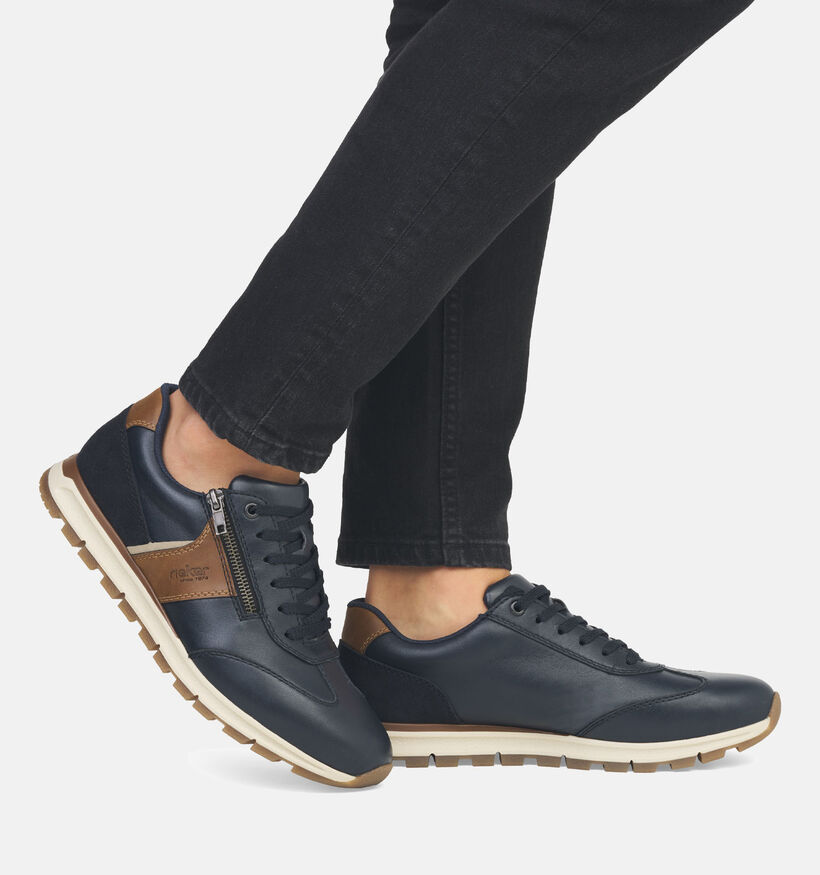 Rieker Chaussures à lacets en Bleu pour hommes (351301) - pour semelles orthopédiques
