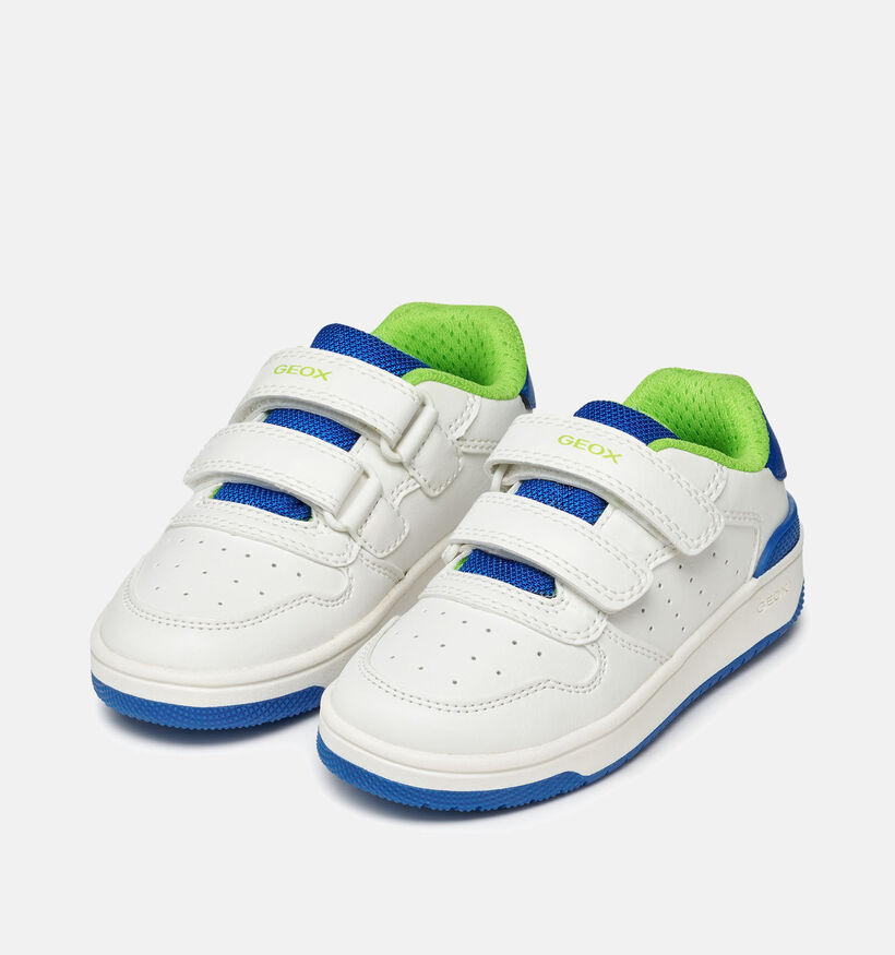 Geox Washiba Witte Velcroschoenen voor jongens (356386) - geschikt voor steunzolen
