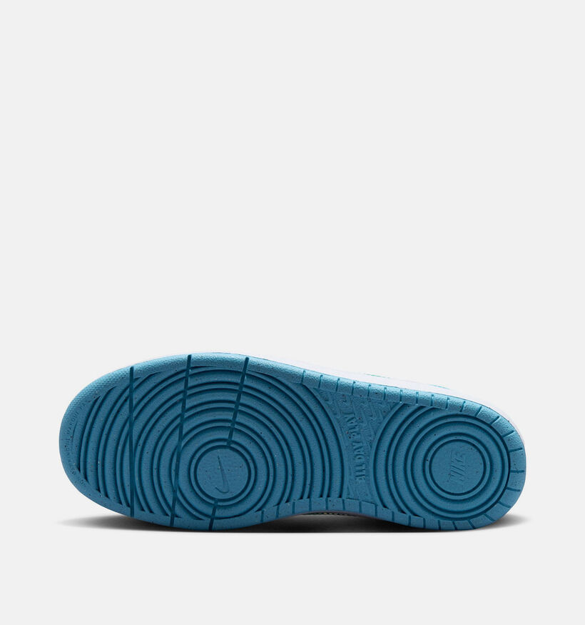 Nike Court Borough Baskets basses en Bleu pour gar&ccedil;ons (377299)