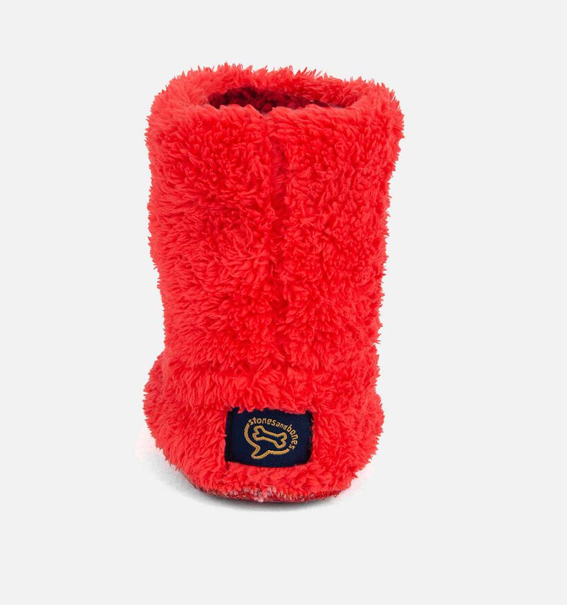 STONES and BONES Cozy Pantoufles en Rouge pour filles, garçons (345838)
