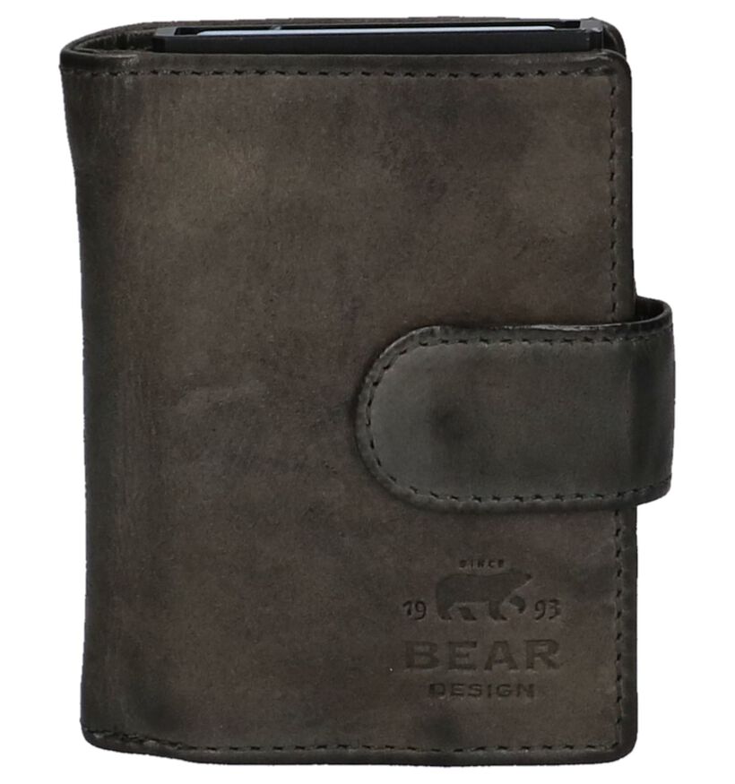 Bear Design Zwarte Kaartenhouder voor heren (350748)
