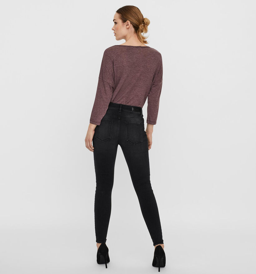 Vero Moda Peach Skinny Jeans en Noir L30 pour femmes (318353)