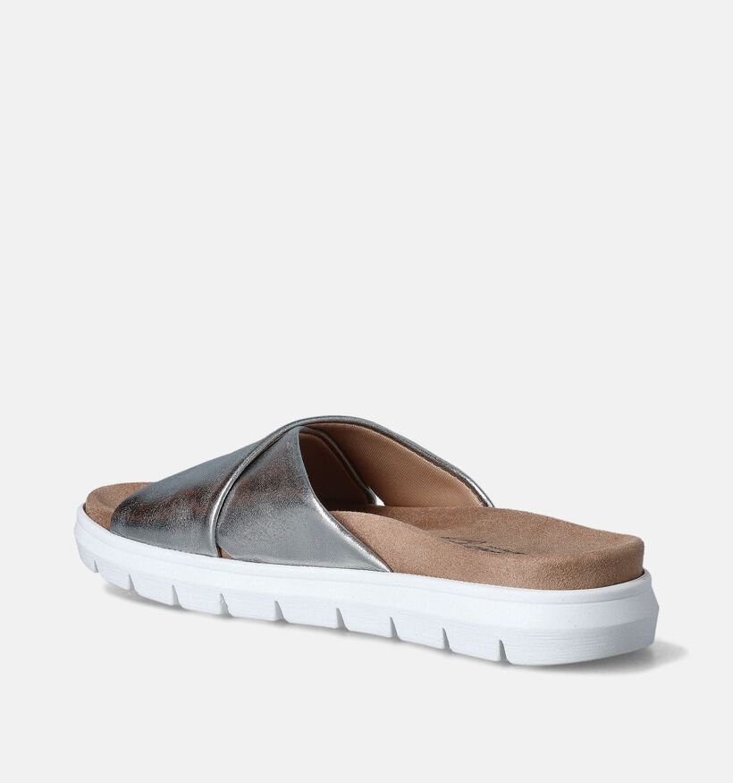 Solemade Abby Zilveren Slippers voor steunzolen voor dames (355738) - geschikt voor steunzolen