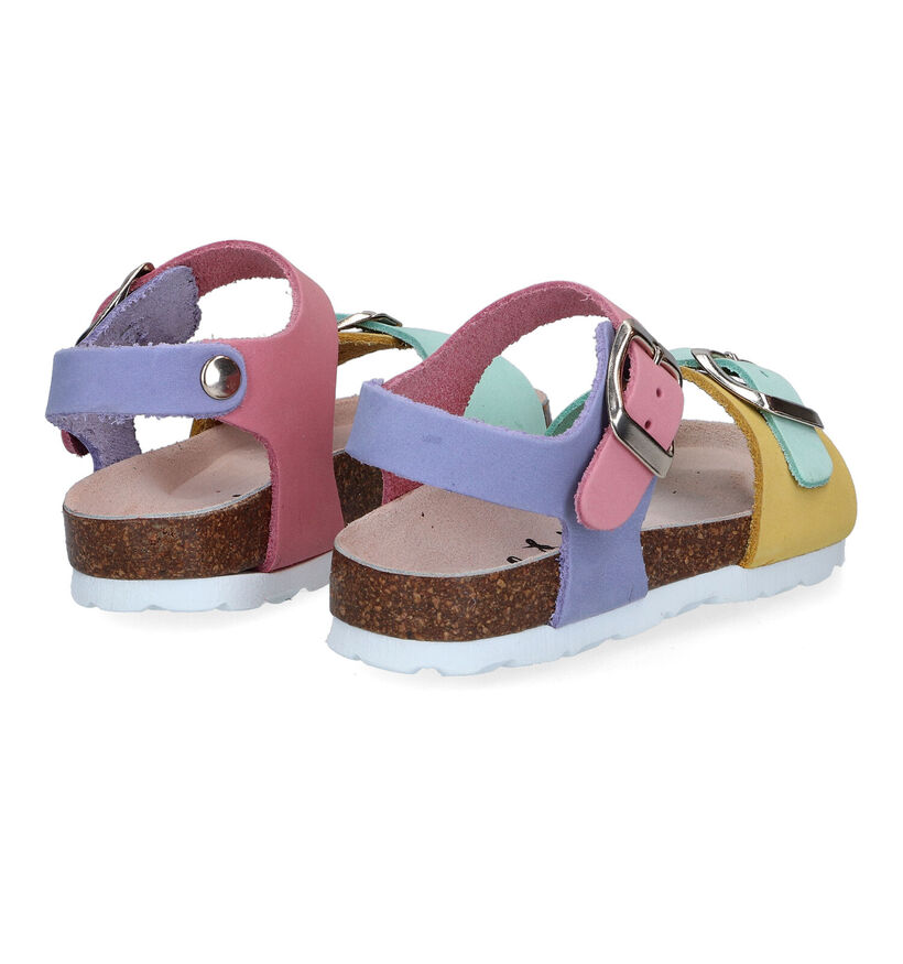 Milo & Mila Pastel Sandalen in nubuck (320204)