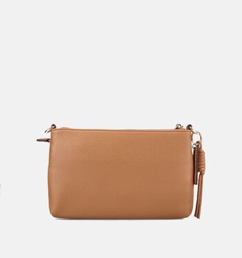 Laurent David Sacs port&eacute; crois&eacute; Noir/Or/Cognac/Vert